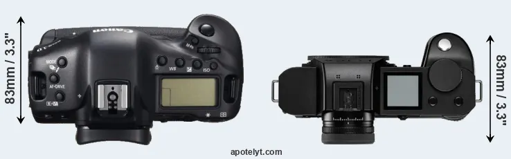 Compare 1DC versus Leica SL2-S top