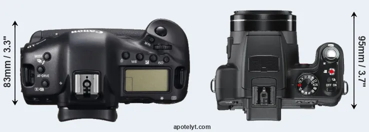 Compare 1DC versus V-LUX 2 top