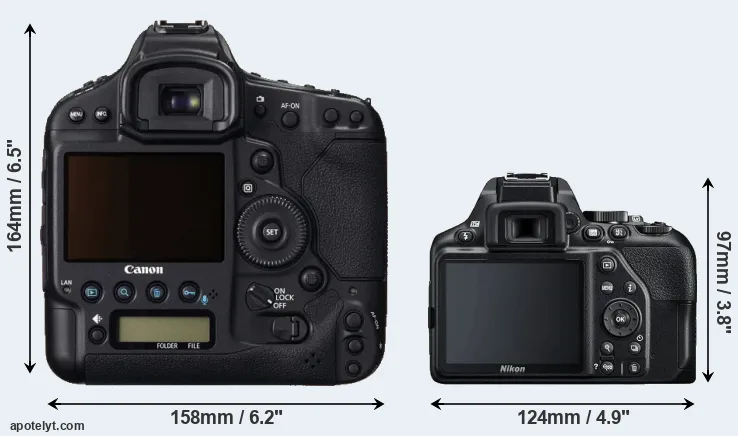 Comparison 1DC or D3500 rear
