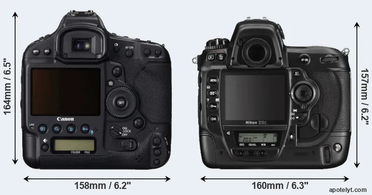 Comparison 1DC or D3X rear