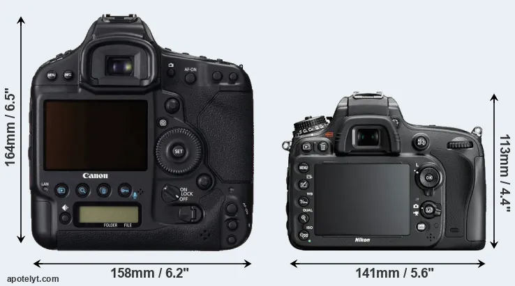 Comparison 1DC or D610 rear