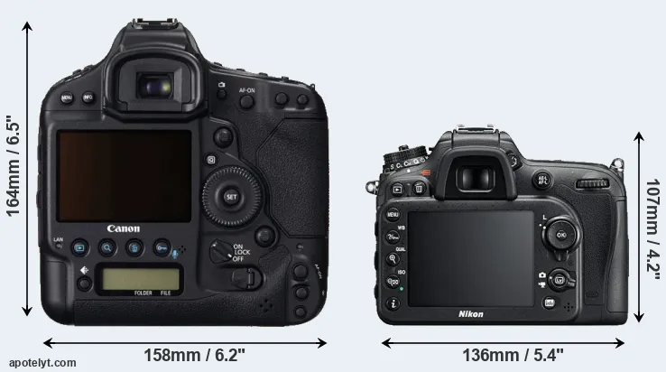 Comparison 1DC or D7200 rear