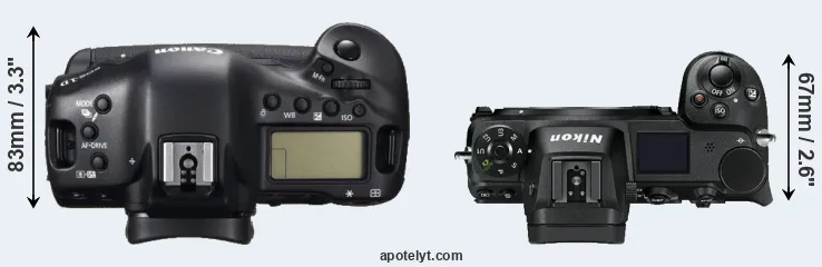 Compare 1DC versus Z7 top