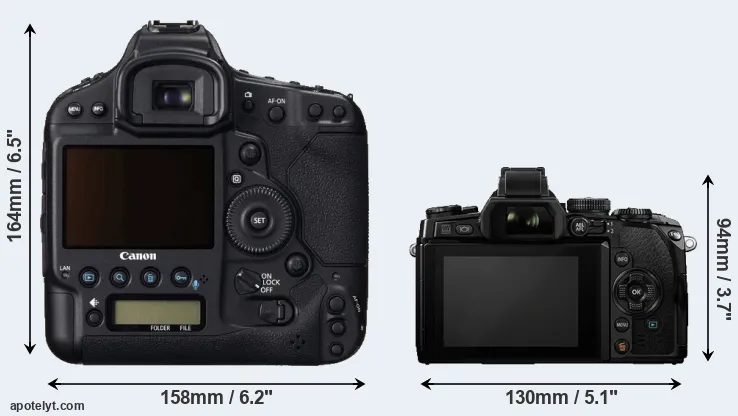 Comparison 1DC or E-M1 rear