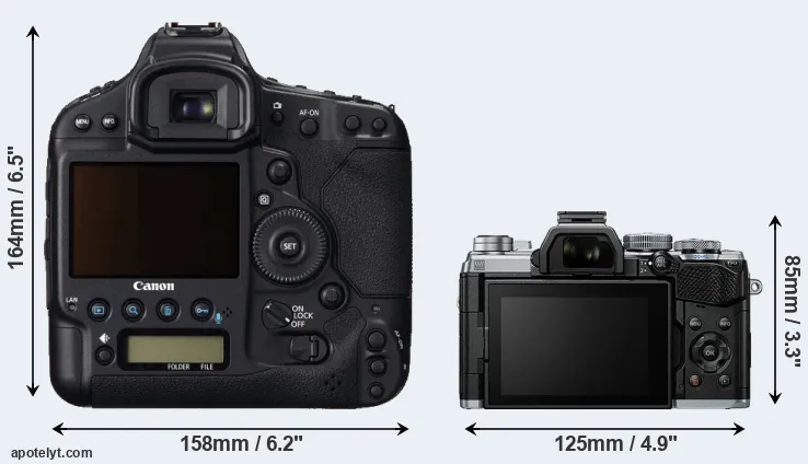 Comparison 1DC or E-M5 III rear