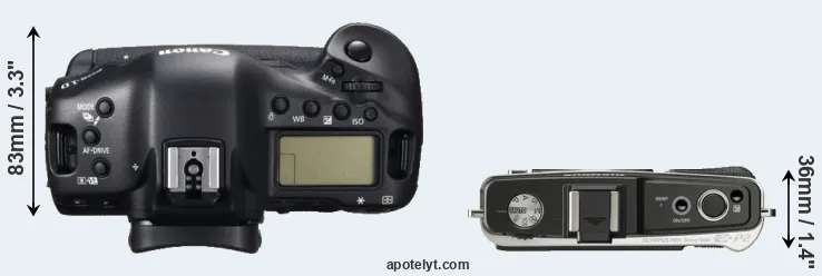 Compare 1DC versus E-P2 top