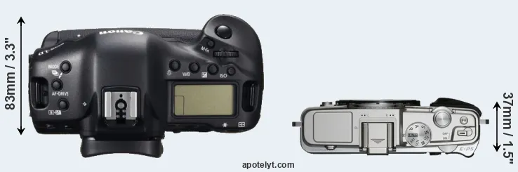 Compare 1DC versus E-P5 top