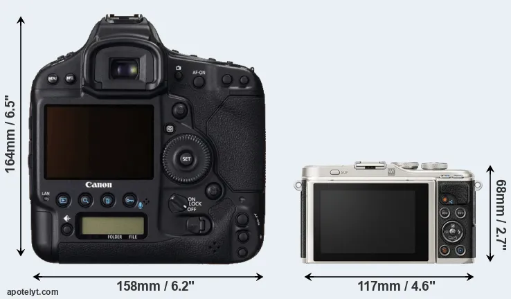 Comparison 1DC or E-PL9 rear