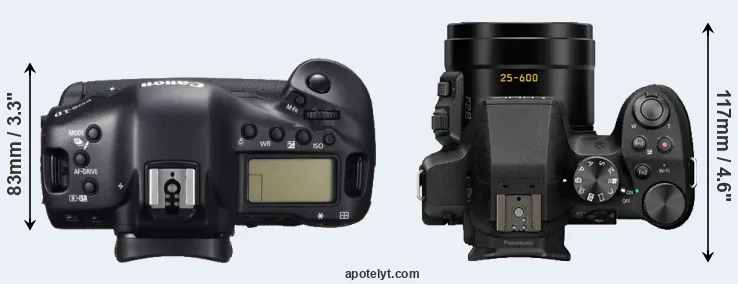 Compare 1DC versus FZ300 top