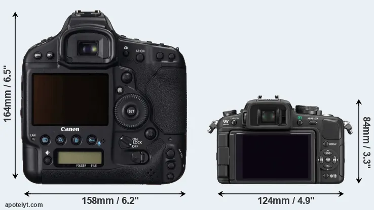 Comparison 1DC or G1 rear
