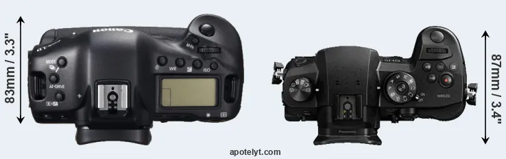 Compare 1DC versus GH5 top