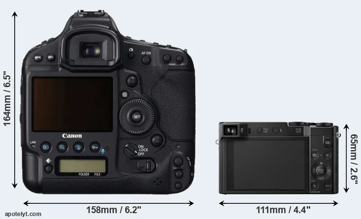 Comparison 1DC or ZS100 rear