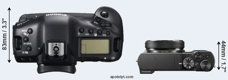 Compare 1DC versus ZS100 top