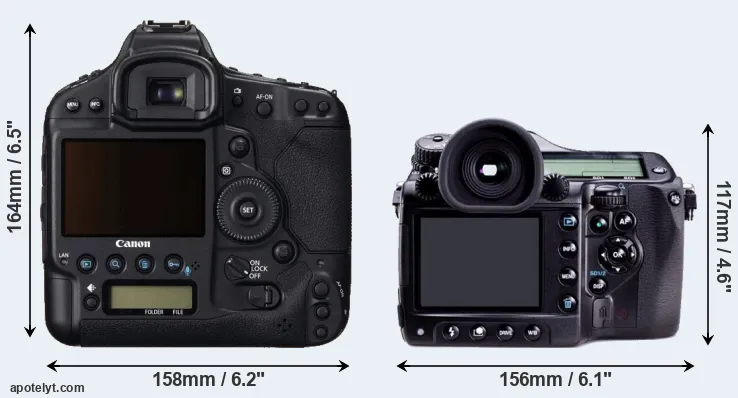 Comparison 1DC or 645D rear