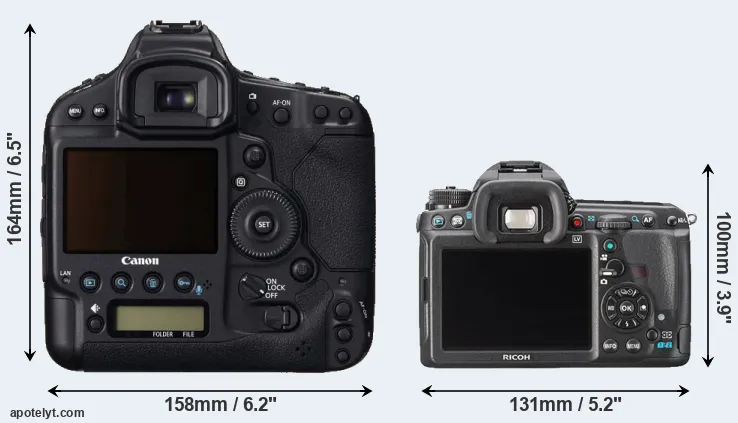 Comparison 1DC or K-3 rear