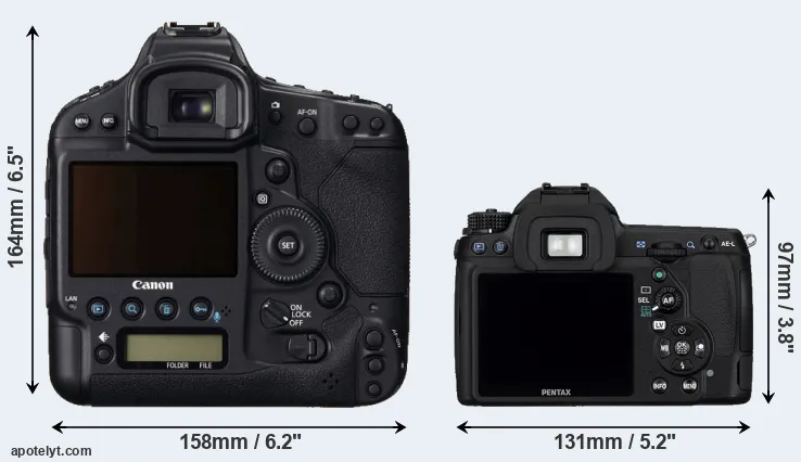 Comparison 1DC or K-5 rear