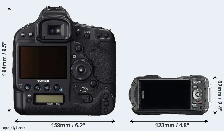 Comparison 1DC or WG-60 rear