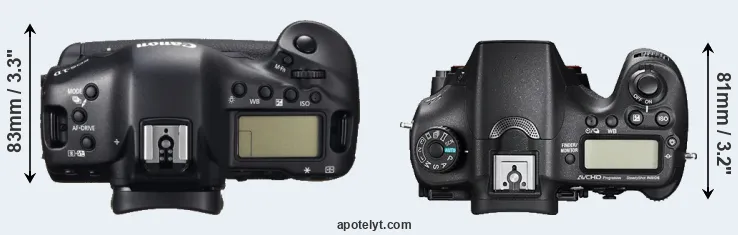 Compare 1DC versus A77 II top