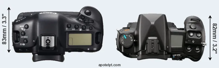 Compare 1DC versus A900 top