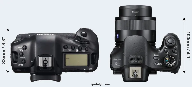 Compare 1DC versus HX400V top