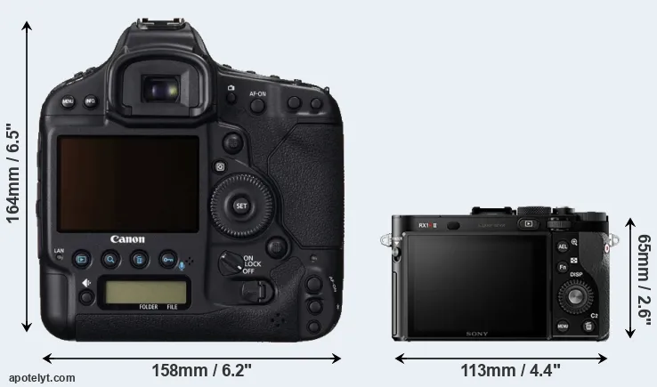 Comparison 1DC or RX1R II rear