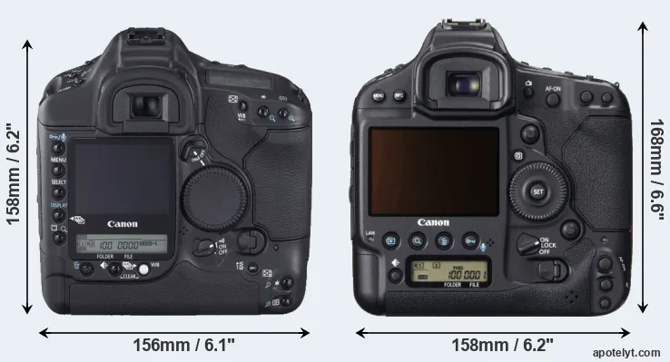 Comparison 1D Mark II N or 1DX rear