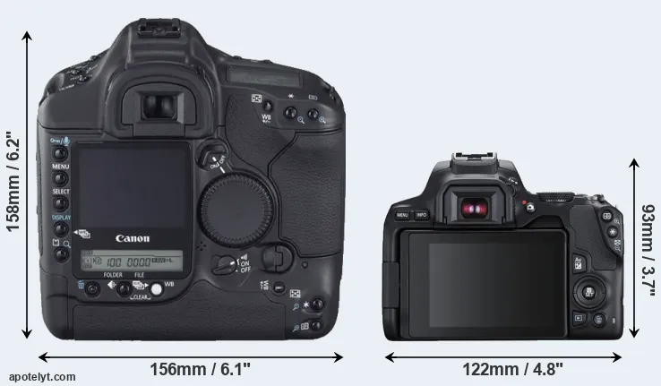 Comparison 1D Mark II N or 250D rear