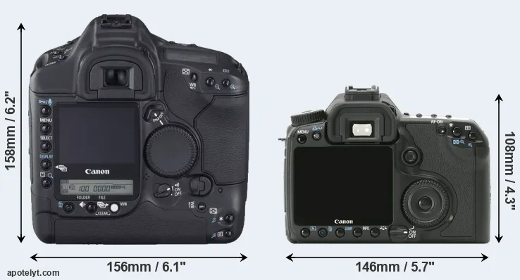 Comparison 1D Mark II N or 40D rear