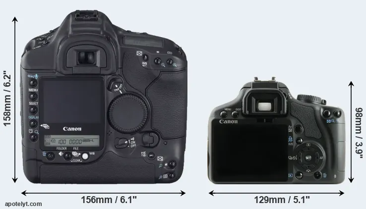 Comparison 1D Mark II N or 450D rear