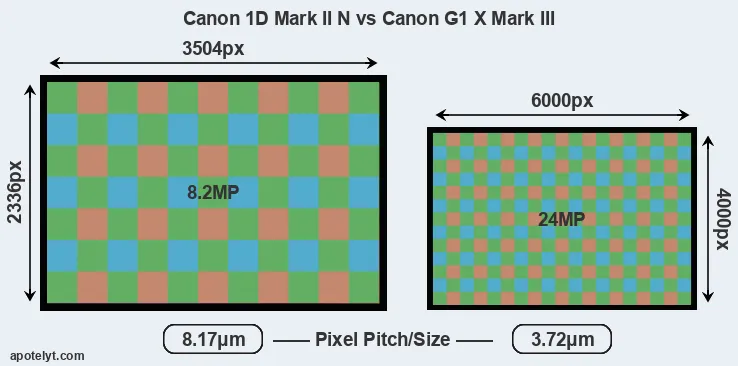 1D Mark II N versus G1X Mark III MP