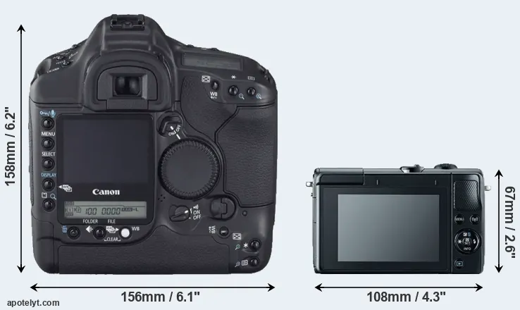Comparison 1D Mark II N or M100 rear