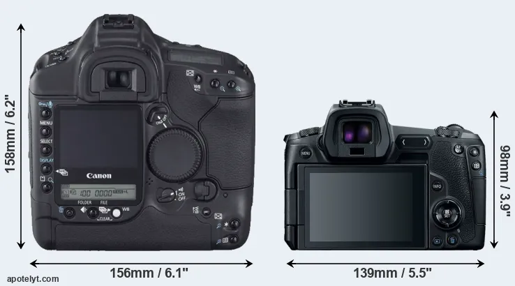 Comparison 1D Mark II N or Canon R rear