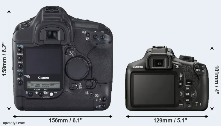 Comparison 1D Mark II N or T6 rear