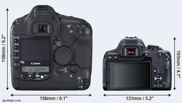 Comparison 1D Mark II N or T8i rear