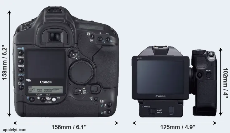 Comparison 1D Mark II N or XC10 rear