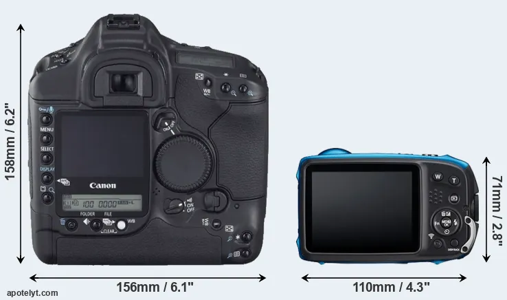 Comparison 1D Mark II N or XP140 rear