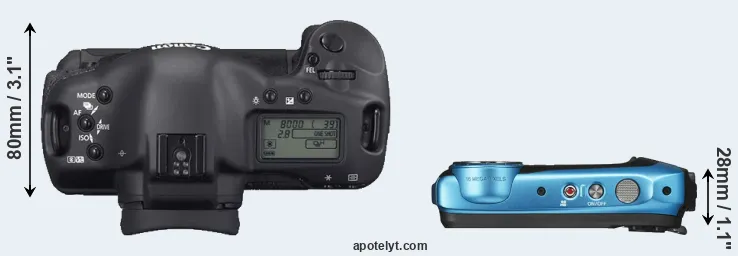 Compare 1D Mark II N versus XP140 top