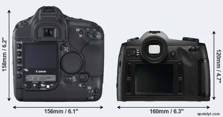 Comparison 1D Mark II N or S Typ 006 rear
