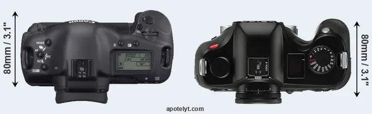 Compare 1D Mark II N versus S Typ 006 top