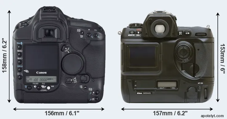 Comparison 1D Mark II N or D1 rear
