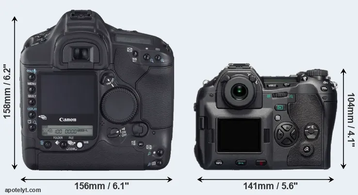 Comparison 1D Mark II N or E-1 rear