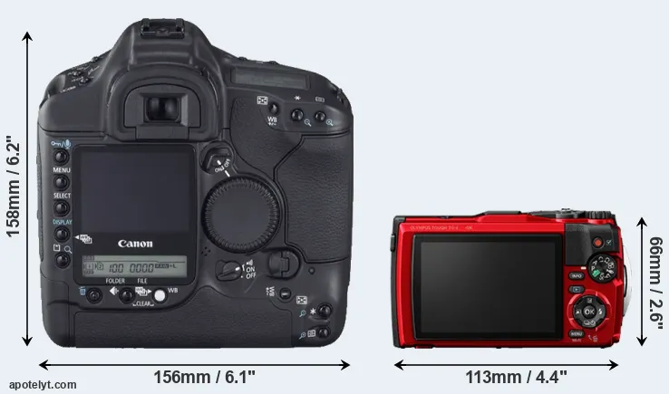 Comparison 1D Mark II N or TG-6 rear