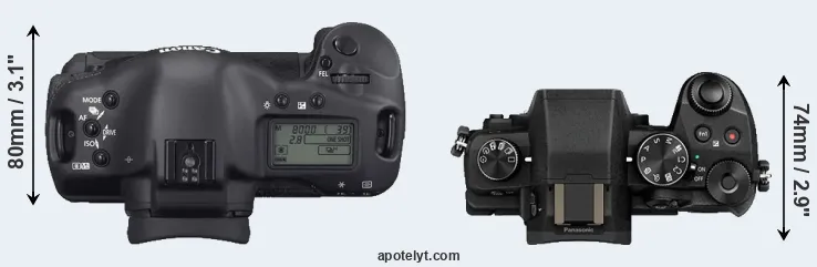 Compare 1D Mark II N versus G85 top