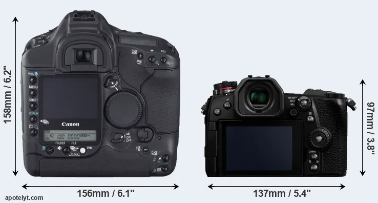 Comparison 1D Mark II N or G9 rear