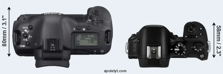 Compare 1D Mark II N versus NX30 top