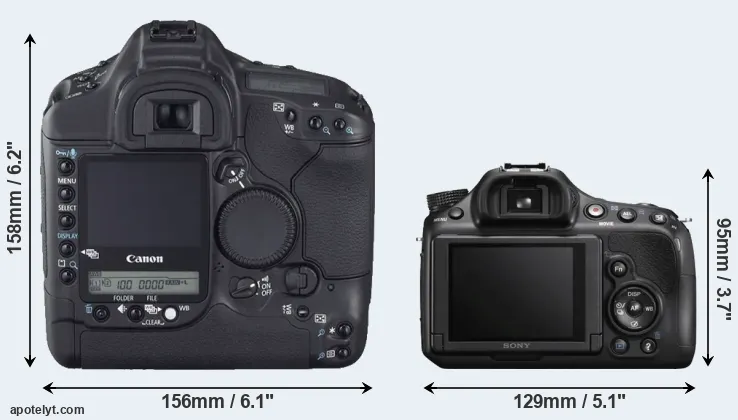 Comparison 1D Mark II N or A58 rear