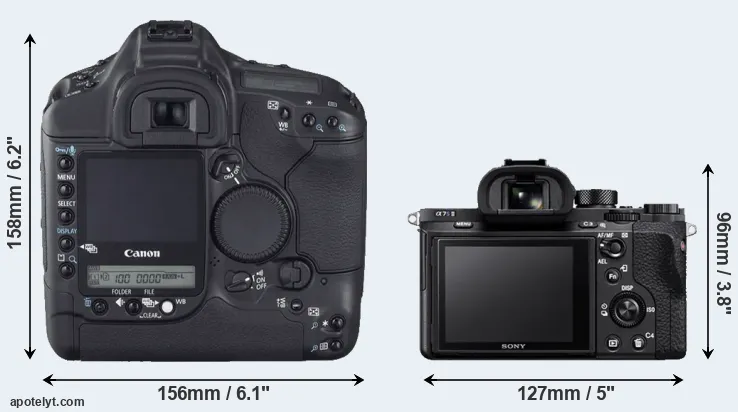 Comparison 1D Mark II N or A7S II rear