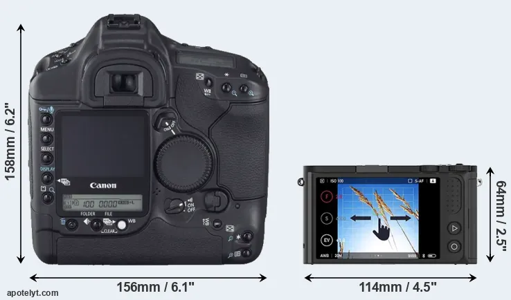 Comparison 1D Mark II N or M1 rear