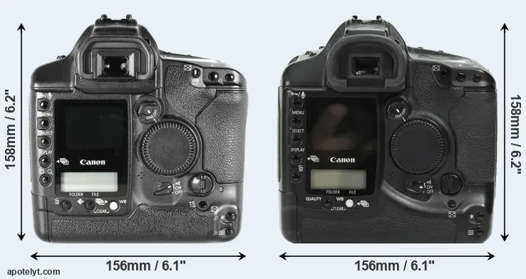 Comparison 1D Mark II or 1Ds rear