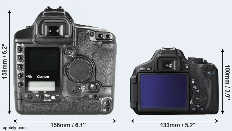 Comparison 1D Mark II or 600D rear